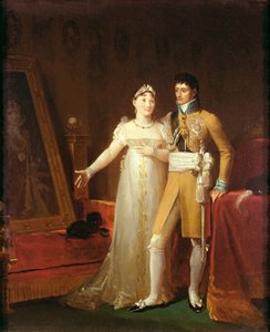 Porträtt av Jerome Bonaparte (1784-1860) och hans hustru Catherine (1783-1835) av Würtemberg